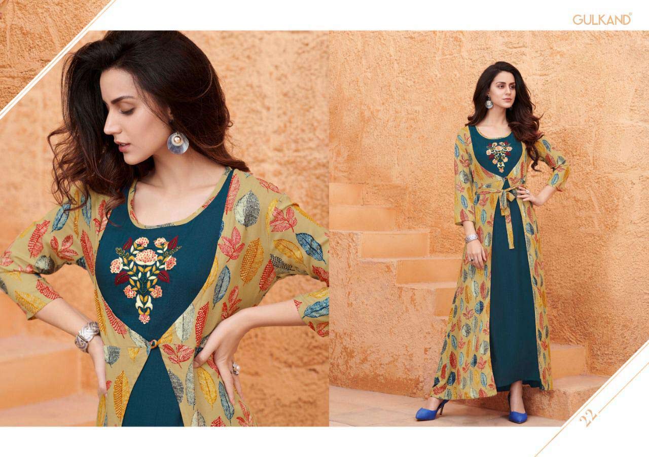 Kitty Party Gulkand Rayon Slub Kurti Manufacturer Kitty Party Gulkand Rayon Slub Kurti Manufacturer